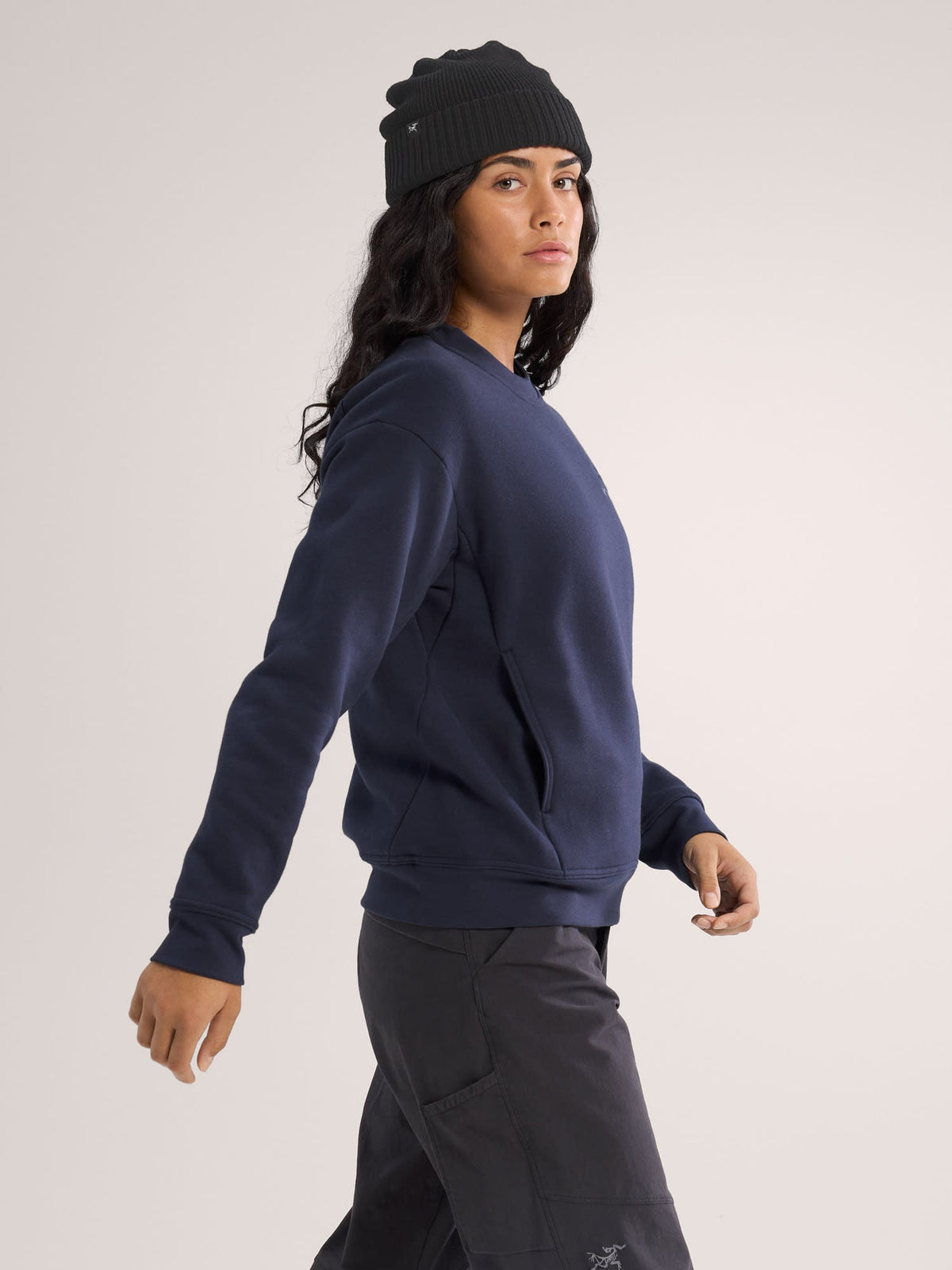Emblem Fleece Crew Neck Pullover Women's