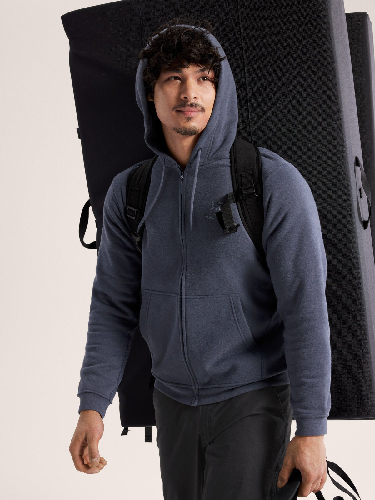 Emblem Fleece Full Zip Hoody Men's
