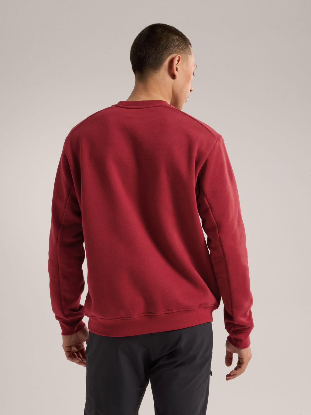 Emblem Fleece Crew Neck Pullover Men's