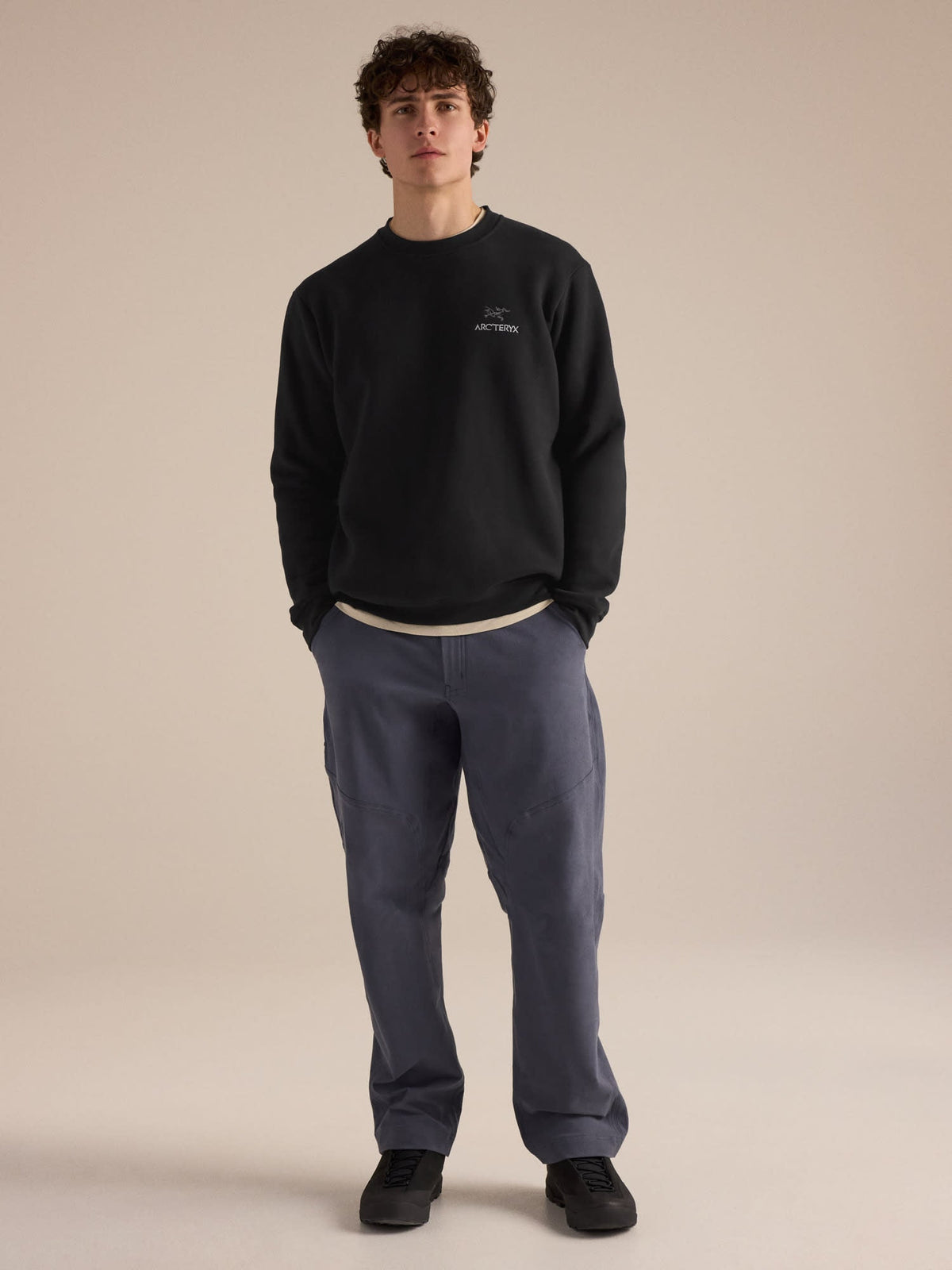 Emblem Fleece Crew Neck Pullover Men's